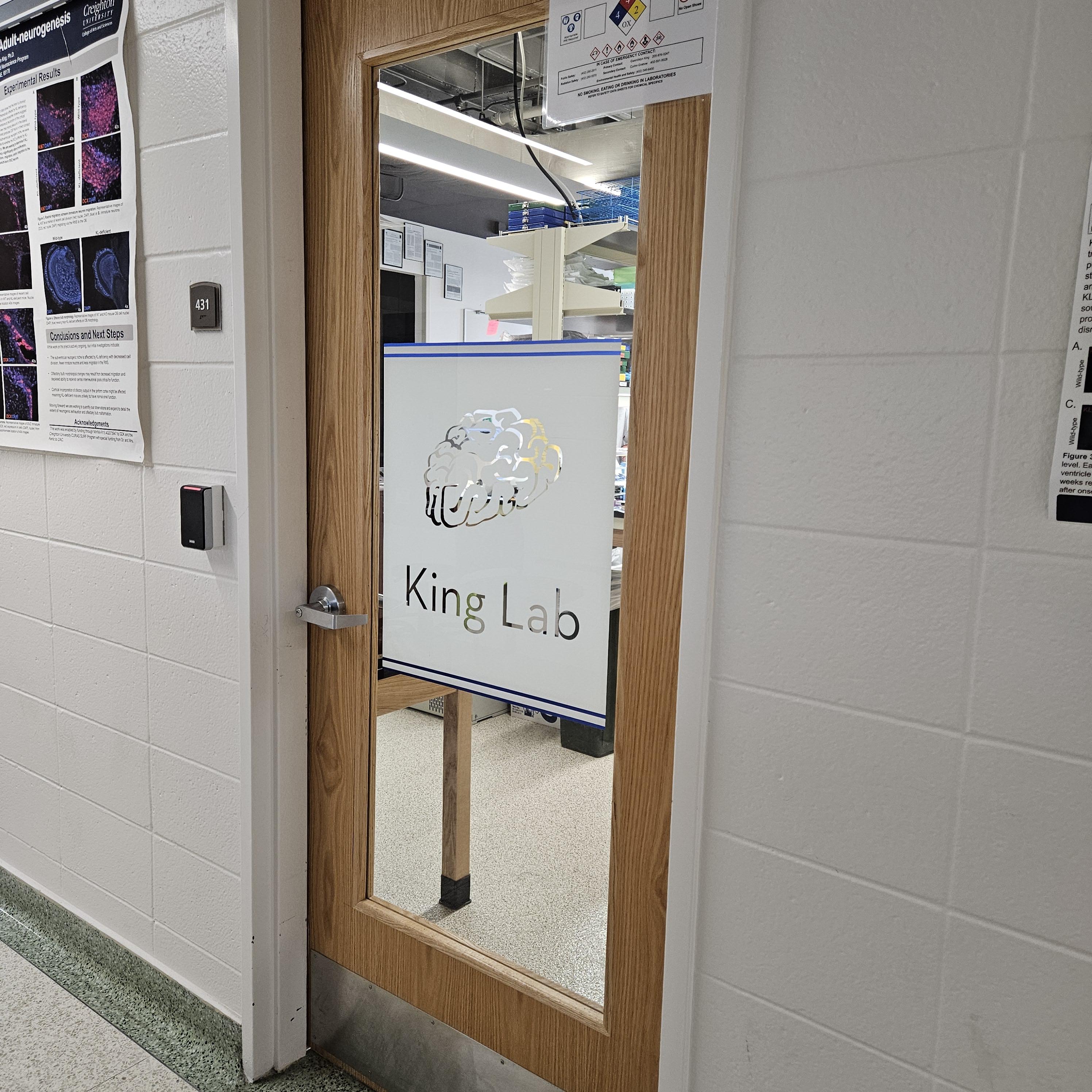 We moved… but just down the hall. – King Lab at Creighton University